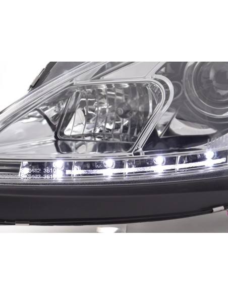 Faro Daylight LED DRL look Seat Leon 1P 09- cromato per guida a destra