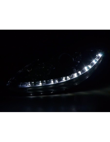 Faro Daylight LED DRL look Seat Leon tipo 1P / Altea / Toledo tipo 5P 05-09 cromato