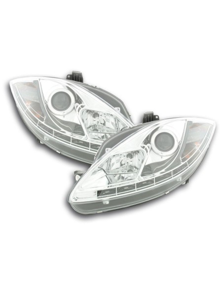 Faro Daylight LED DRL look Seat Leon tipo 1P / Altea / Toledo tipo 5P 05-09 cromato