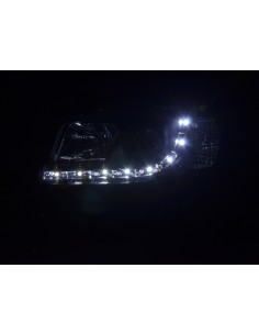 Faro Daylight LED DRL look VW bus tipo T4 96-03 nero per guida a destra 2