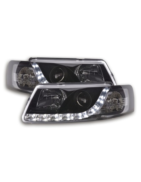 Faro Daylight LED DRL look VW Passat tipo 3B 97-00 nero