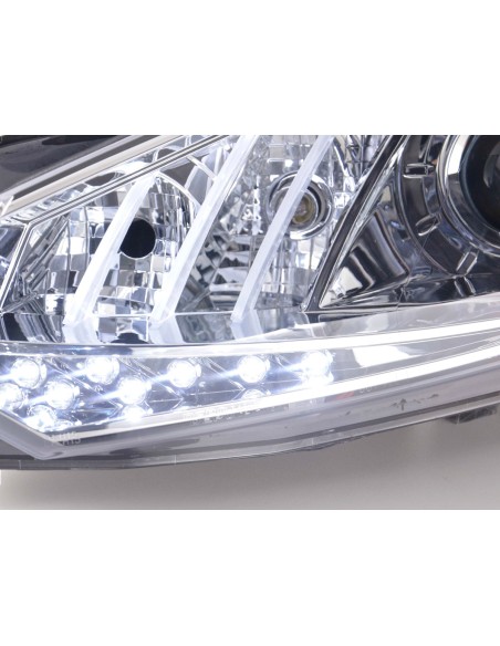 Faro Daylight LED DRL look VW Golf 6 08- cromato
