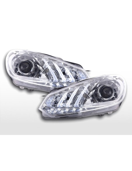 Faro Daylight LED DRL look VW Golf 6 08- cromato