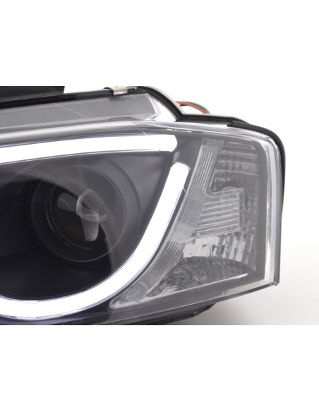 Faro diurno Luci di marcia diurna a LED Audi A3 8P 08-12 nero