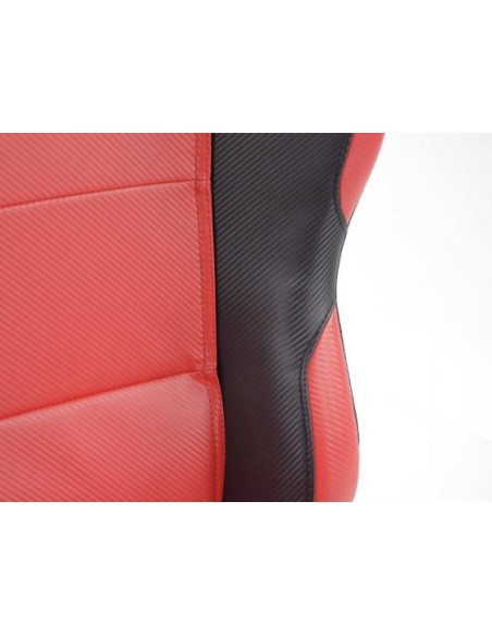 Sedili sportivi FK Sedili semigusci automatici Set Spacelook in carbonio in look sportivo