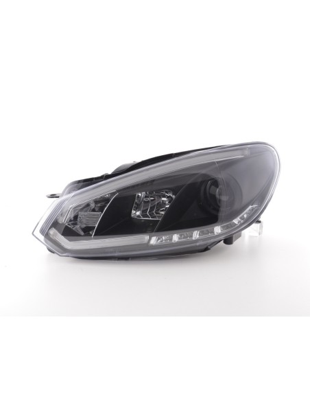Faro diurno Luci di marcia diurna a LED VW Golf 6 08-12 nero