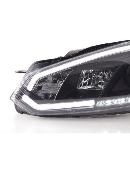 Faro diurno Luci di marcia diurna a LED VW Golf 6 08-12 nero