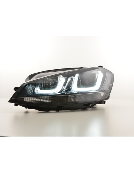 Faro diurno Luci di marcia diurna a LED VW Golf 7 dal 2012 nero / nero