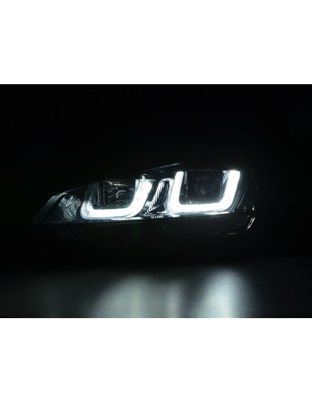 Faro diurno Luci di marcia diurna a LED VW Golf 7 dal 2012 nero / nero