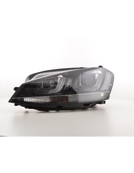 Faro diurno Luci di marcia diurna a LED VW Golf 7 dal 2012 nero / nero
