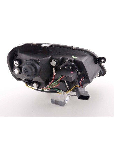 Faro diurno Luci di marcia diurna a LED VW Polo 4 9N3 nero