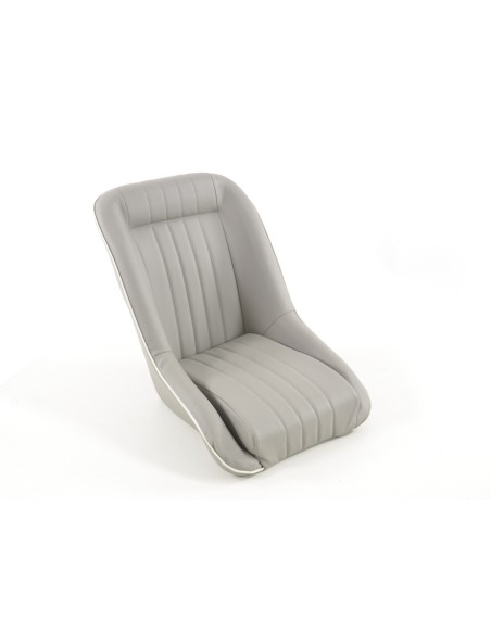 FK Oldtimersitze Sedili avvolgenti per auto in stile retrò grigio / bianco