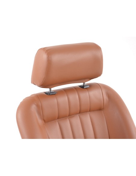 FK Oldtimersitze Sedili avvolgenti per auto in stile retrò, marrone chiaro