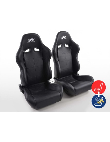 FK sedili sportivi sedili semiguscio auto Set Comfort con riscaldamento sedile + funzione massaggio