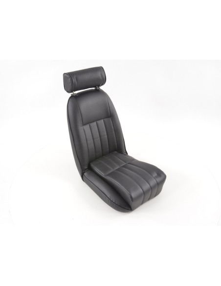 FK Oldtimersitze Sedili avvolgenti per auto Set Classic 4 neri con poggiatesta