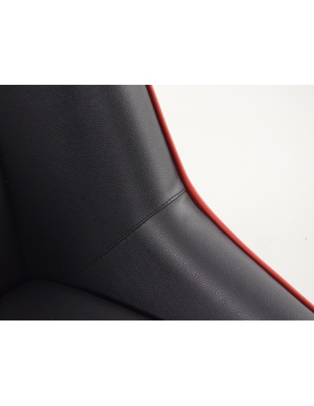 FK Oldtimersitze Set completo di sedili avvolgenti in un look retrò nero / rosso