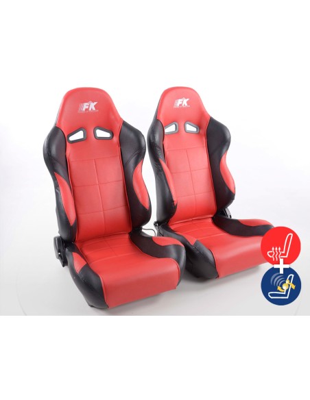 FK sedili sportivi sedili semiguscio auto Set Comfort con riscaldamento sedile + funzione massaggio