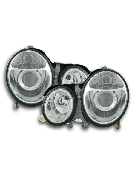 Set faro Mercedes Classe E tipo W210 cromato