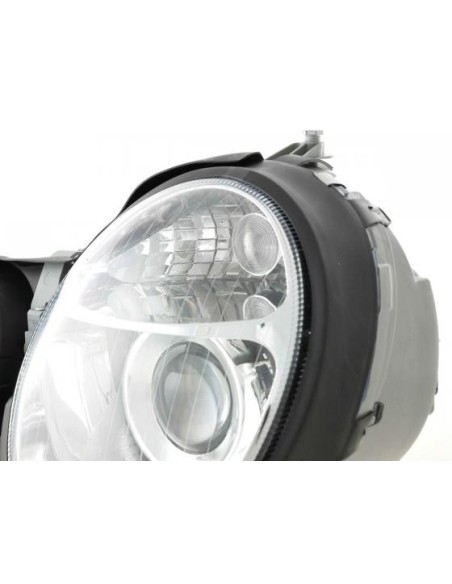 Set faro Mercedes Classe E tipo W210 cromato