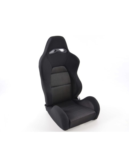 Sedili sportivi FK sedili semi avvolgenti Set Edition 3 tessuto nero