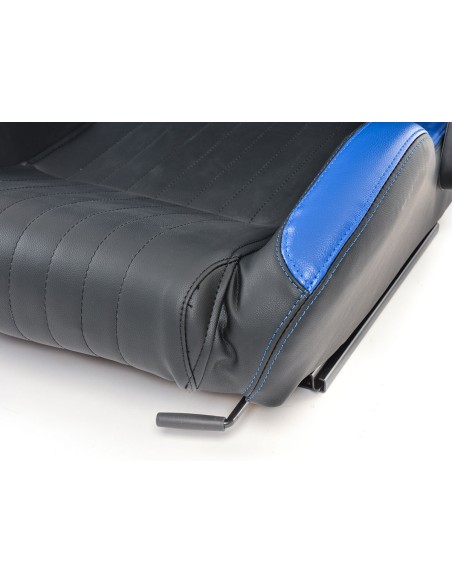 FK sedili sportivi set di sedili semiguscio per auto in finta pelle nera / blu di Francoforte