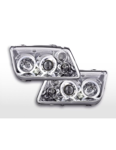 Set faro VW Bora tipo 1J 98-05 cromato per guida a destra