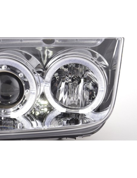 Set faro VW Bora tipo 1J 98-05 cromato per guida a destra