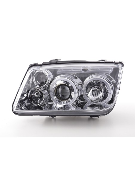 Set faro VW Bora tipo 1J 98-05 cromato per guida a destra
