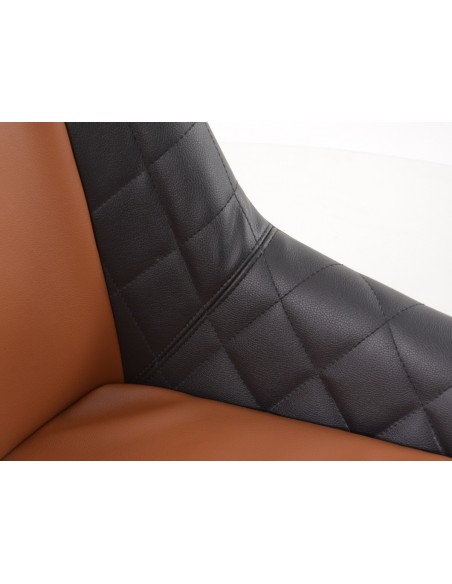 Sedili d'epoca FK sedili avvolgenti per auto in look retrò nero / marrone chiaro