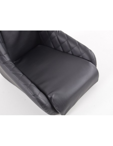 Sedili d'epoca FK sedili avvolgenti completi in nero dal look retrò