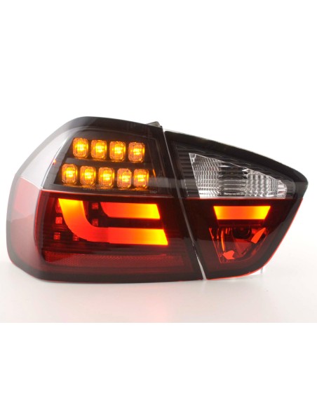 Set di luci posteriori a LED BMW Serie 3 E90 Limo 05-08 rosso / nero
