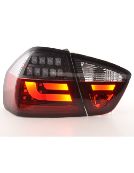 Set di luci posteriori a LED BMW Serie 3 E90 Limo 05-08 rosso / nero