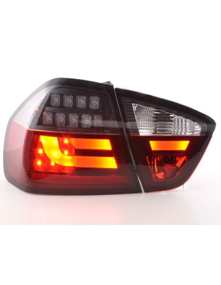 Set di luci posteriori a LED BMW Serie 3 E90 Limo 05-08 rosso / nero