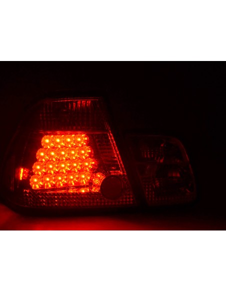 Set di luci posteriori a LED BMW Serie 3 berlina tipo E46 98-01 trasparente / rosso