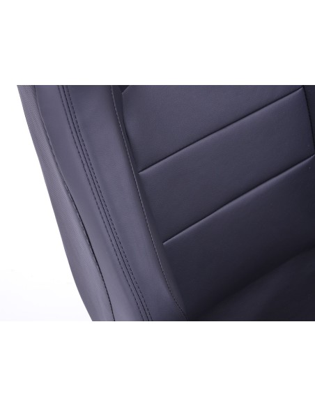 Sedili sportivi FK set di seggiolini auto a semiguscio in pelle sintetica Bremen, effetto carbonio nero