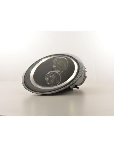 Set di fari Xenon Daylight LED DRL look Porsche 911 tipo 997 04-08 nero