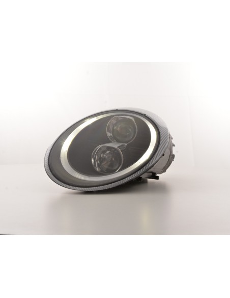 Set di fari Xenon Daylight LED DRL look Porsche 911 tipo 997 04-08 nero