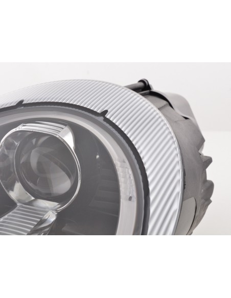 Set di fari Xenon Daylight LED DRL look Porsche 911 tipo 997 04-08 nero