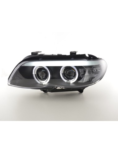 Set di fari Xenon Daylight LED DRL look BMW X5 E53 03-06 nero