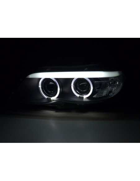 Set di fari Xenon Daylight LED DRL look BMW X5 E53 03-06 nero