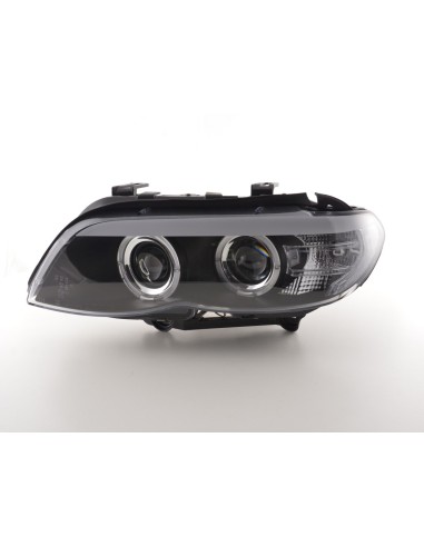 Set di fari Xenon Daylight LED DRL look BMW X5 E53 03-06 nero