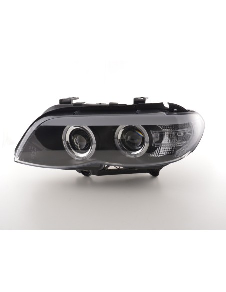 Set di fari Xenon Daylight LED DRL look BMW X5 E53 03-06 nero