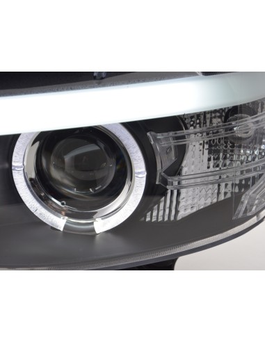 Set di fari Xenon Daylight LED DRL look BMW X5 E53 03-06 nero