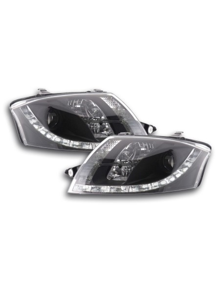 Set di fari Daylight Luci di marcia diurna a LED Audi TT tipo 8N 98-06 nere