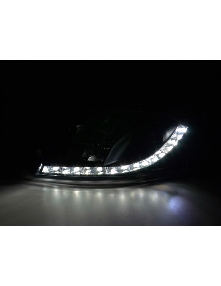 Set di fari Daylight Luci di marcia diurna a LED Audi TT tipo 8N 98-06 nere