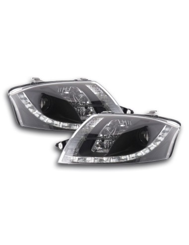 Set di fari Daylight Luci di marcia diurna a LED Audi TT tipo 8N 98-06 nere