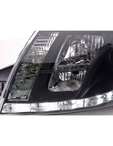 Set di fari Daylight Luci di marcia diurna a LED Audi TT tipo 8N 98-06 nere