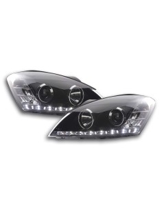 Set di fari Daylight LED DRL look Kia cee'd 5 porte. Tipo ED 06-09 nero
