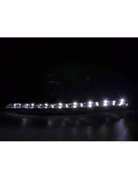 Set di fari Daylight LED DRL look Kia cee'd 5 porte. Tipo ED 06-09 nero