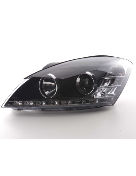 Set di fari Daylight LED DRL look Kia cee'd 5 porte. Tipo ED 06-09 nero